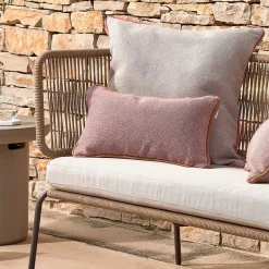 Wohnen Sitzbank<135x80x65 Kordelgeflecht Sofa mit Sitzpolster - Membres