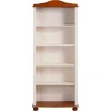 Wohnen Regale|Vitrinen<77x181x30 Landhaus Bücherregal aus Kiefer zweifarbig - Conzina