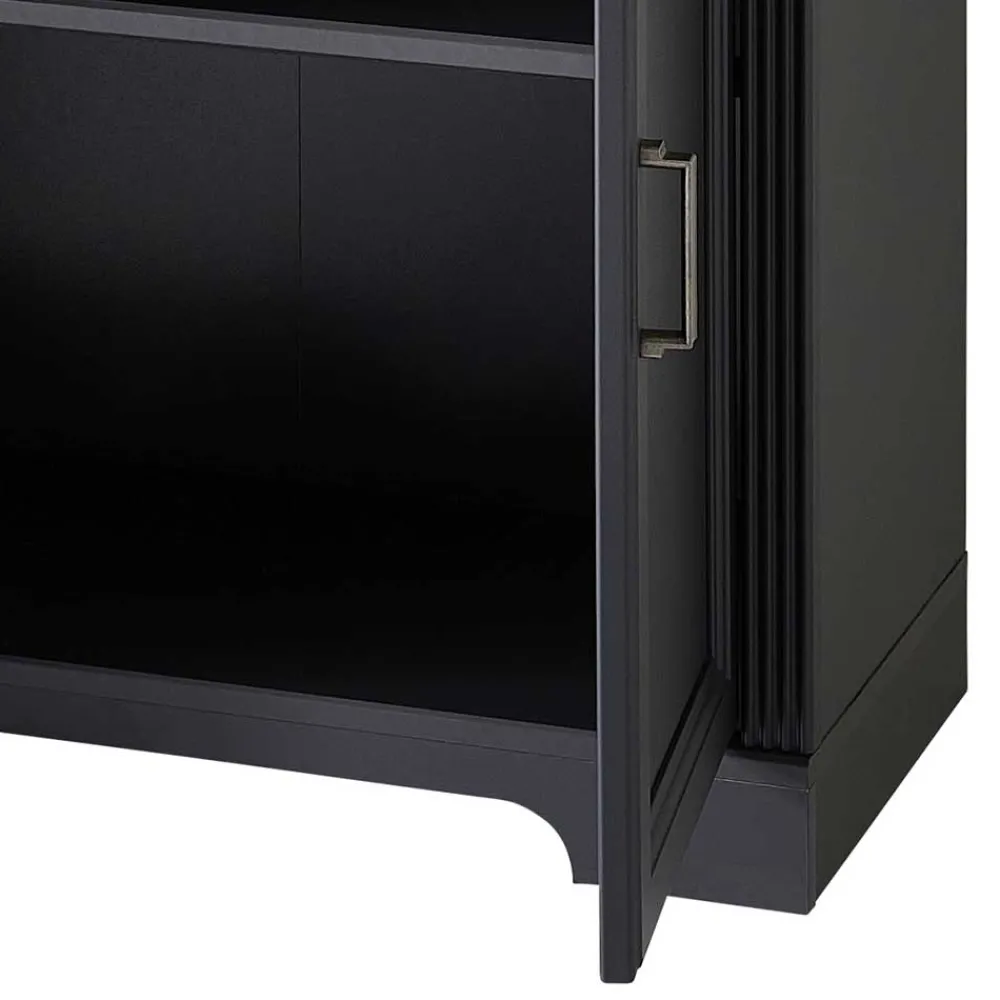 Wohnen Regale<86x204x38 Landhaus Büroregal in Grau & Eiche - Joe