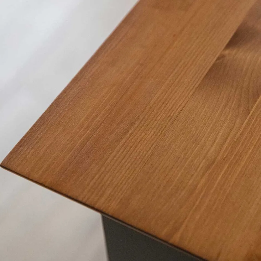 Wohnen Vitrinen|Schränke<90x130x45 Landhaus Highboard in Grau & Eiche - Witenga