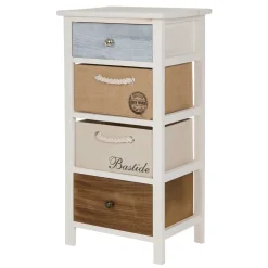 Wohnen Kommoden<38x74x28 Landhaus Kommode mit vier Schubladen - Amare