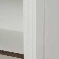 Wohnen Regale|Vitrinen<68x180x39 Landhaus Regal in Weiß & Graubraun - Bleaks