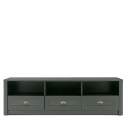 Wohnen Tv & Hifi-Möbel|Lowboards<158x47x43 Landhaus TV Board in Dunkelgrün - Niestov