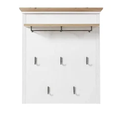Wohnen Garderoben<93x107x30 Landhaus-Garderobe mit 5 Halen - Nurelcas