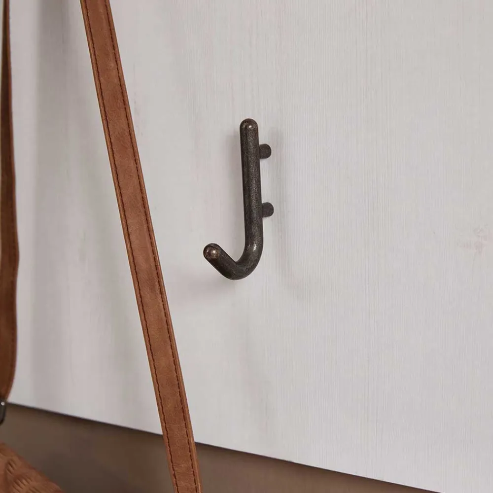 Wohnen Garderoben<93x107x30 Landhaus-Garderobe mit 5 Halen - Nurelcas