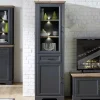 Wohnen Vitrinen<66x204x42 Landhausvitrine beleuchtet LED - Thumbs