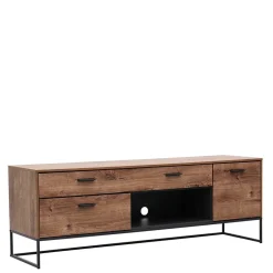 Wohnen Tv & Hifi-Möbel|Lowboards<175x62x48 Lowboard für Fernseher in Holz Optik - Xindus