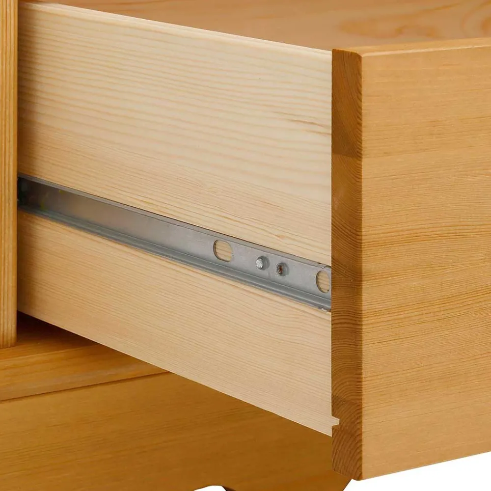 Wohnen Schränke<100x147x45 Massivholz Highboard im Landhaus Stil - Fausanda