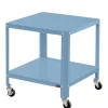 Wohnen Tische<46x48x46 Metall Beistelltisch in Petrol Blau - Fotios