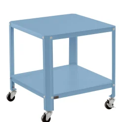 Wohnen Tische<46x48x46 Metall Beistelltisch in Petrol Blau - Fotios