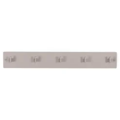Wohnen Garderoben<70x10x7 Metallgarderobe pulverbeschichtet in Taupe - Borad