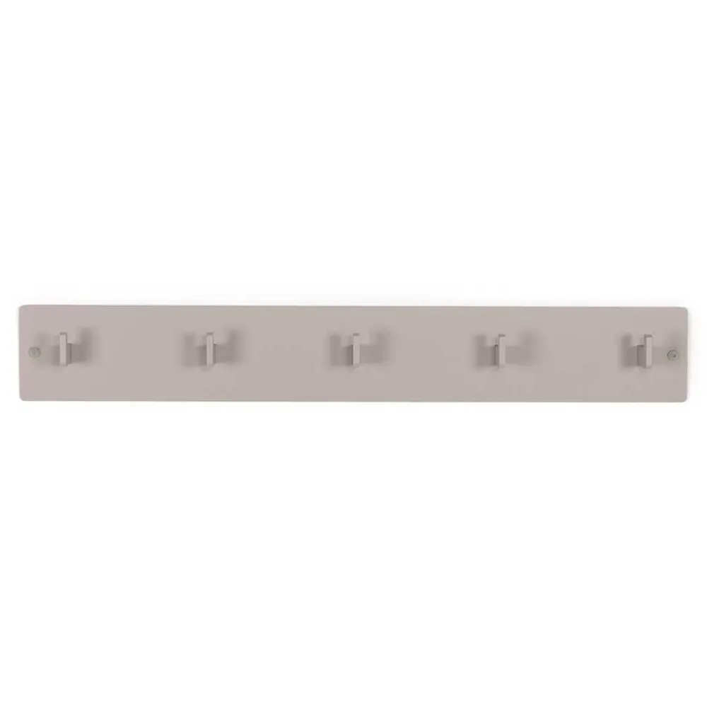 Wohnen Garderoben<70x10x7 Metallgarderobe pulverbeschichtet in Taupe - Borad