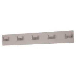 Wohnen Garderoben<70x10x7 Metallgarderobe pulverbeschichtet in Taupe - Borad