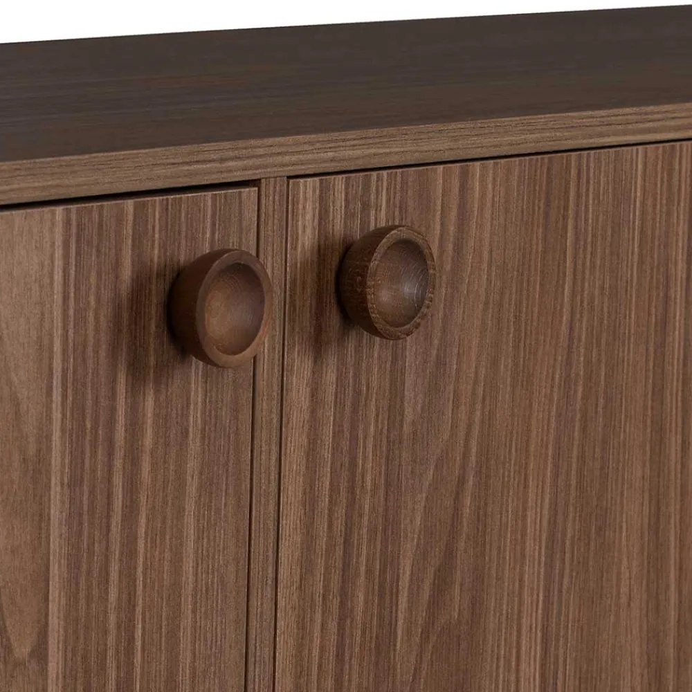 Wohnen Tv & Hifi-Möbel|Lowboards<145x64x40 Mid Century Kommode in Walnuss - Essyno