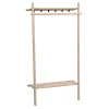 Wohnen Garderoben<91x181x39 Minimalistische Garderobe in White Wash - Ulvinzo
