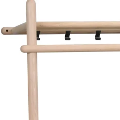 Wohnen Garderoben<91x181x39 Minimalistische Garderobe in White Wash - Ulvinzo
