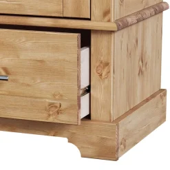 Wohnen Highboards<94x133x39 Modern Country Highboard aus Kiefer massiv - Noellisa