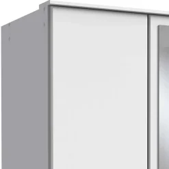 Wohnen Kleiderschränke<179x199x58 Moderner Kleiderschrank in Weiß mit Spiegeln - Cador