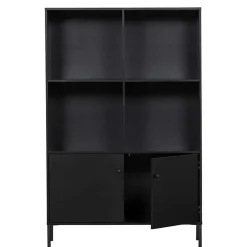 Wohnen Regale<100x155x40 Moderner Schrank in Schwarz - Nick