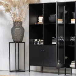 Wohnen Regale<100x155x40 Moderner Schrank in Schwarz - Nick