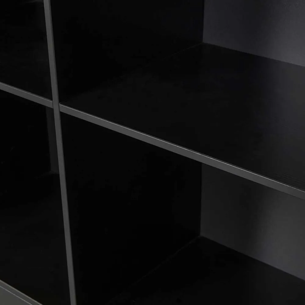 Wohnen Regale<100x155x40 Moderner Schrank in Schwarz - Nick