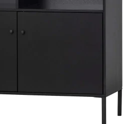 Wohnen Regale<100x155x40 Moderner Schrank in Schwarz - Nick