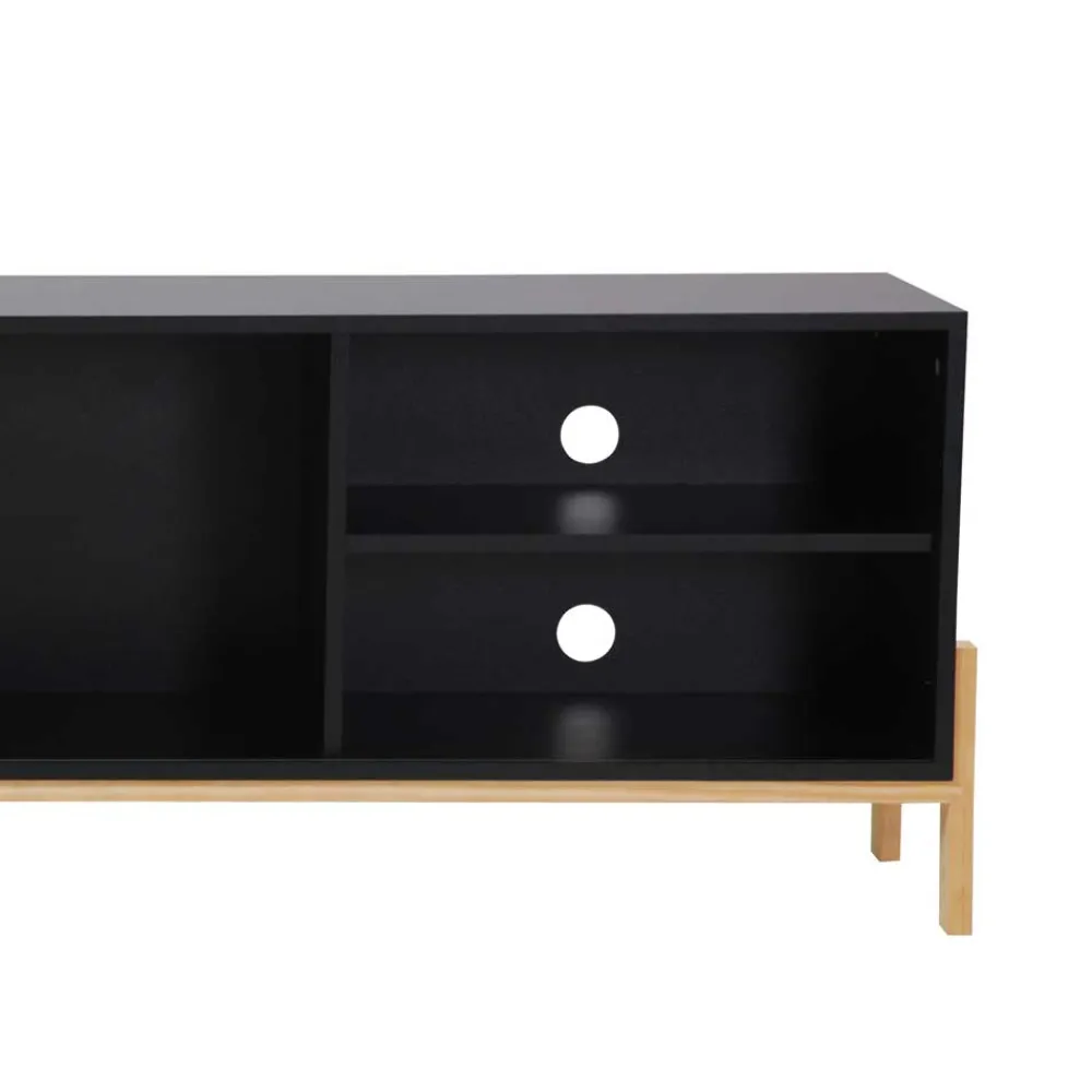 Wohnen Tv & Hifi-Möbel|Lowboards<185x54x34 Moderner TV Unterschrank mit Schiebetür - Penanza