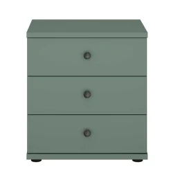 Wohnen Kommoden<50x57x36 Nachtkommode in Graugrün - Rajavo