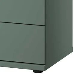 Wohnen Kommoden<50x57x36 Nachtkommode in Graugrün - Rajavo