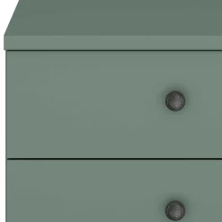 Wohnen Kommoden<50x57x36 Nachtkommode in Graugrün - Rajavo