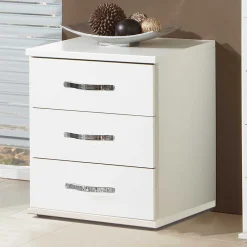 Wohnen Kommoden<46x58x40 Nachtkommode mit drei Schubladen - Miracella