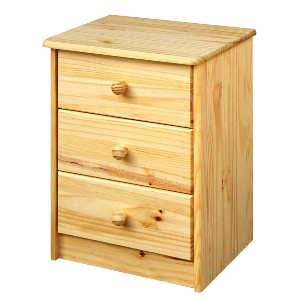 Wohnen Kommoden<43x57x35 Nachtschrank mit drei Schubladen - Kascanu