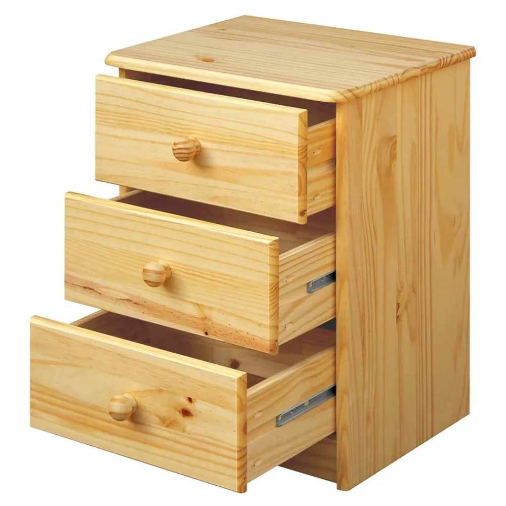 Wohnen Kommoden<43x57x35 Nachtschrank mit drei Schubladen - Kascanu