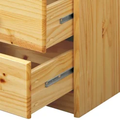 Wohnen Kommoden<43x57x35 Nachtschrank mit drei Schubladen - Kascanu