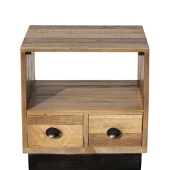 Wohnen Kommoden<45x50x45 Nachttisch aus Recyclingholz - Dulcinus