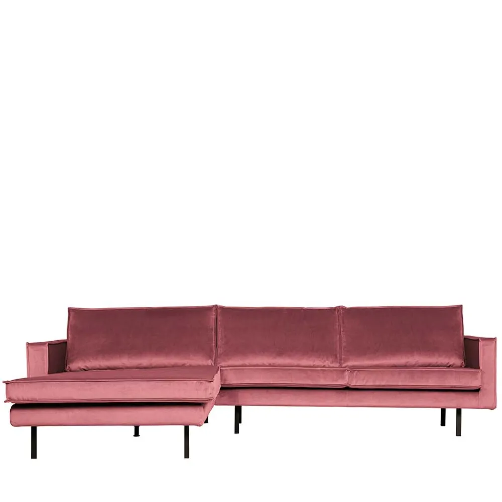 Wohnen Sofas<300x85x155 Polsterecke in Pink & Schwarz - Majanco