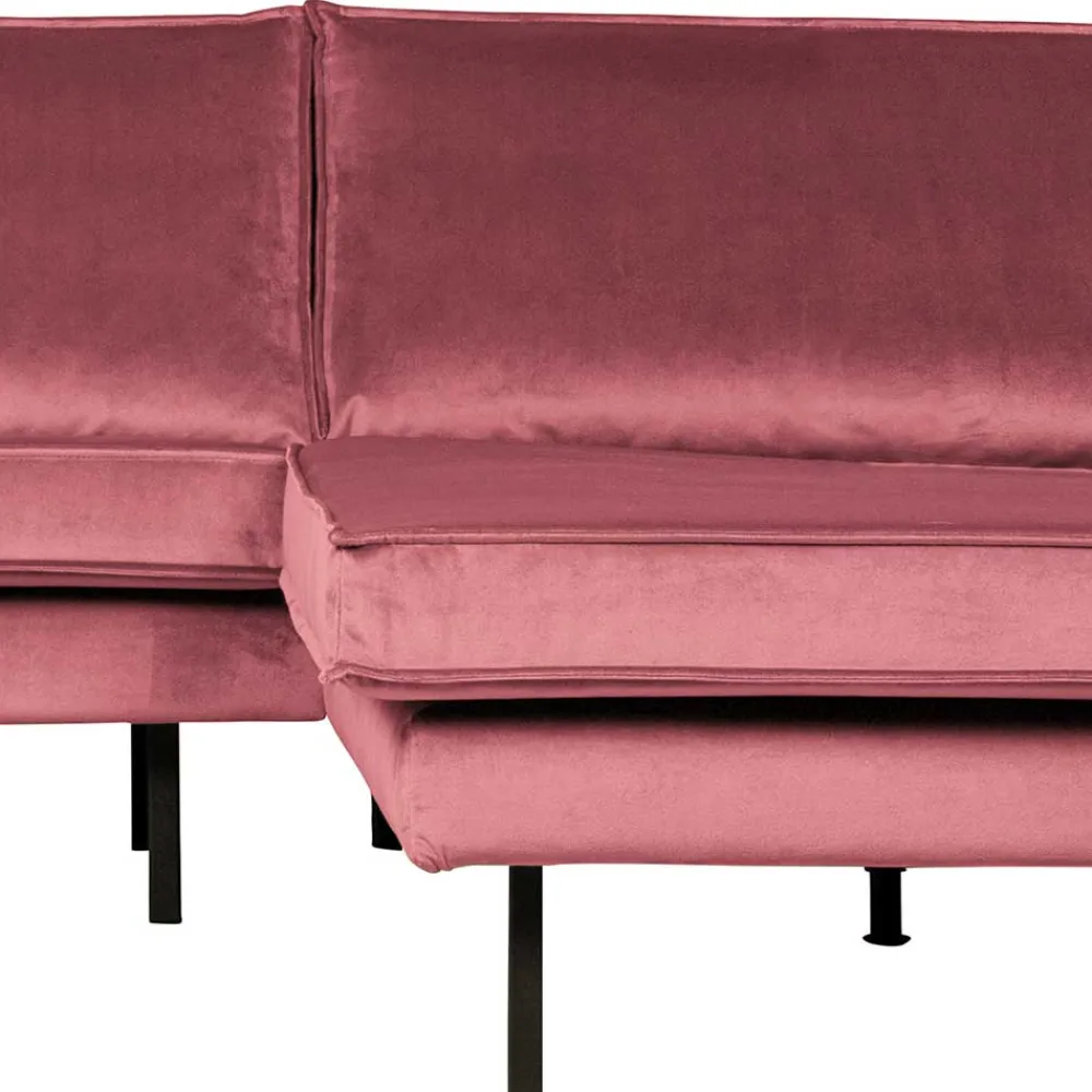 Wohnen Sofas<300x85x155 Polsterecke in Pink & Schwarz - Majanco