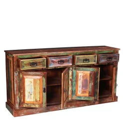 Wohnen Schränke<160x190x40 Recyclingholz Anrichte im Shabby Chic - Jamaica