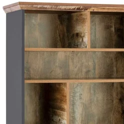 Wohnen Regale|Vitrinen<80x182x40 Regal in Holz verwittert - Guerrero