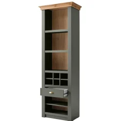 Wohnen Regale<68x207x45 Regal mit Schublade & 11 Fächern - Eylan