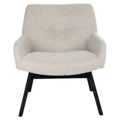 Wohnen Sessel<63x73x65 Retro Sessel in Creme Weiß - Solanda