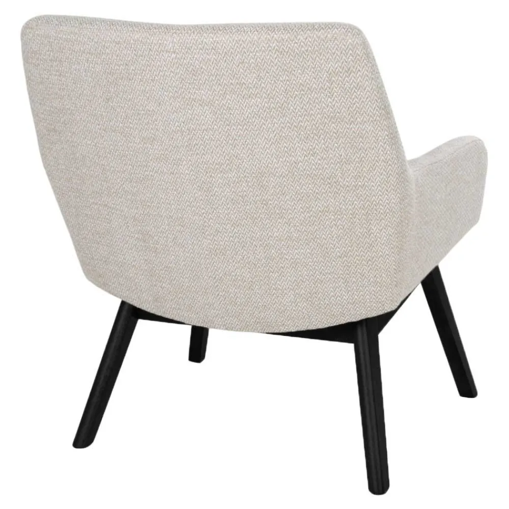 Wohnen Sessel<63x73x65 Retro Sessel in Creme Weiß - Solanda