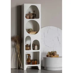 Wohnen Regale<48x180x32 Retro Standregal mit 5 Fächern - Tom