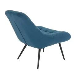 Wohnen Sessel<76x86x86 Samt Loungestuhl in Blau - Sixtys