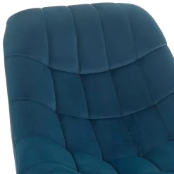 Wohnen Sessel<76x86x86 Samt Loungestuhl in Blau - Sixtys