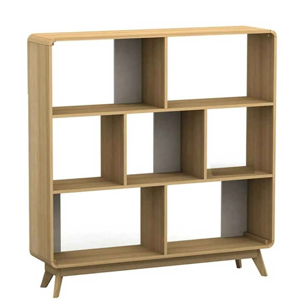 Wohnen Regale<122x126x29 Scandi Standregal in Natur - Jendren