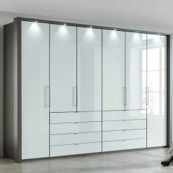 Wohnen Kleiderschränke|Schränke<307x240x58 Schlafzimmerschrank mit Falttüren - Audra