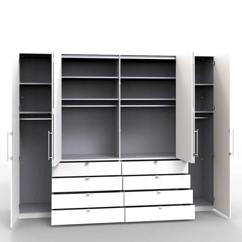 Wohnen Kleiderschränke|Schränke<307x240x58 Schlafzimmerschrank mit Falttüren - Audra
