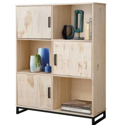 Wohnen Regale<110x140x39 Schrank mit 3 Türen & 3 Fächern - Pseino