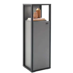 Wohnen Highboards<40x121x37 Schrank mit Fach und Tür - Ridona